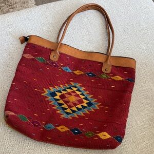 Colorful Southwestern Patterned Tote Bag